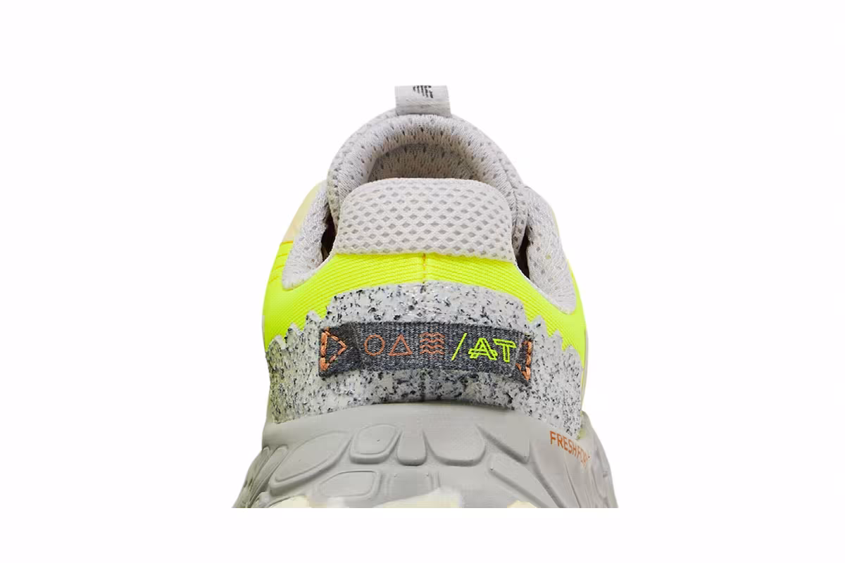 New Balance Women's Fresh Foam X More Trail v3 Wide Yellow Concrete, view 8