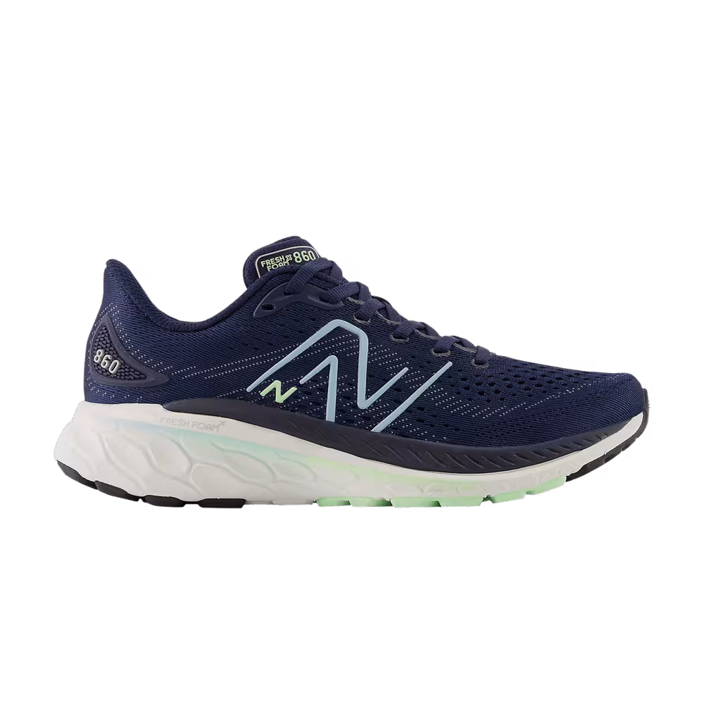 New Balance Women's Fresh Foam X 860v13 2E Wide Navy Green Aura