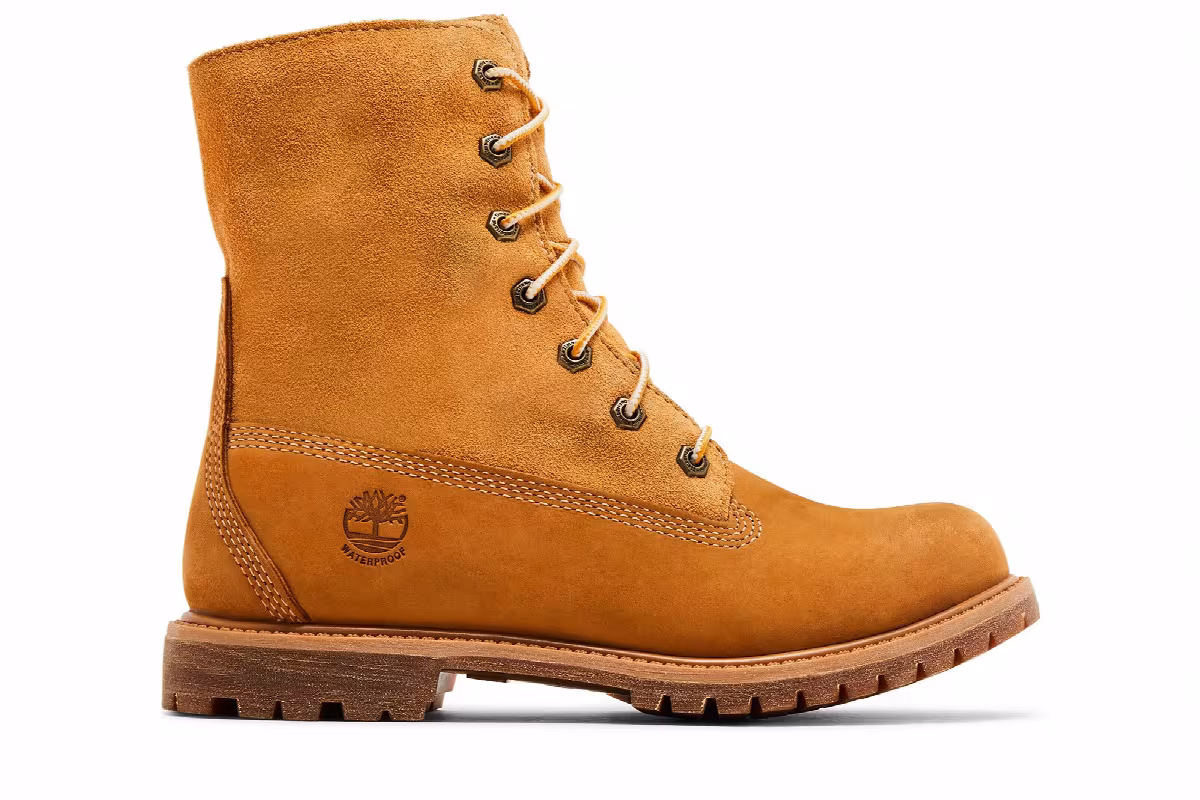 Timberland Women's Fleece Fold Down Boot Wheat, view 2