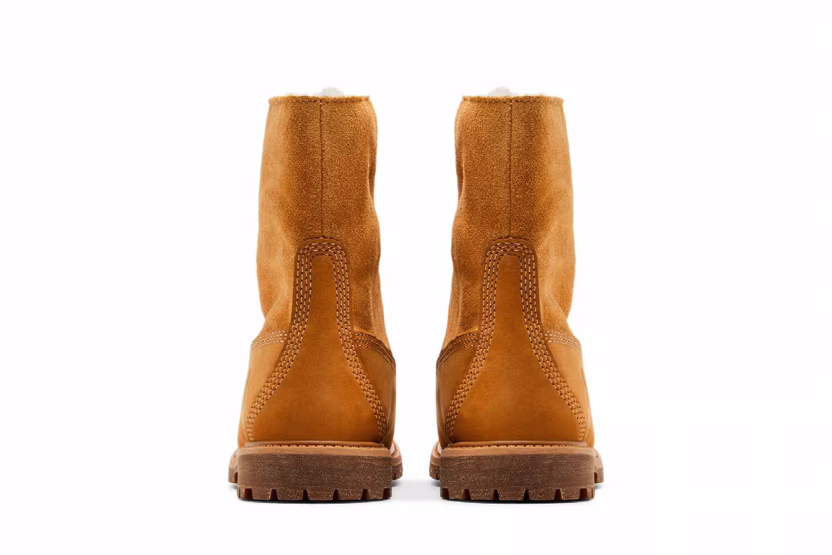 Timberland Women's Fleece Fold Down Boot Wheat, view 7