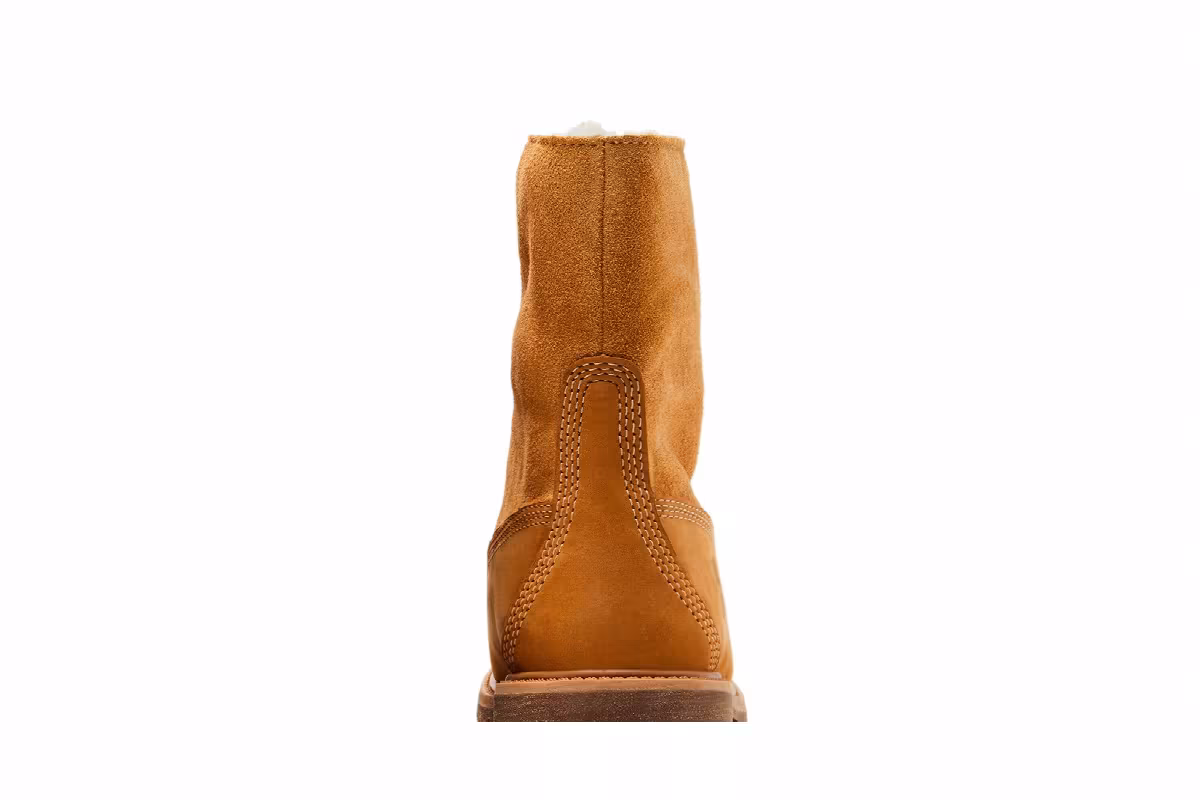 Timberland Women's Fleece Fold Down Boot Wheat, view 8