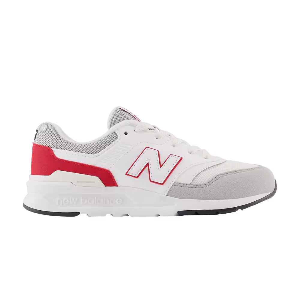 New Balance 997H Big Kid White Team Red