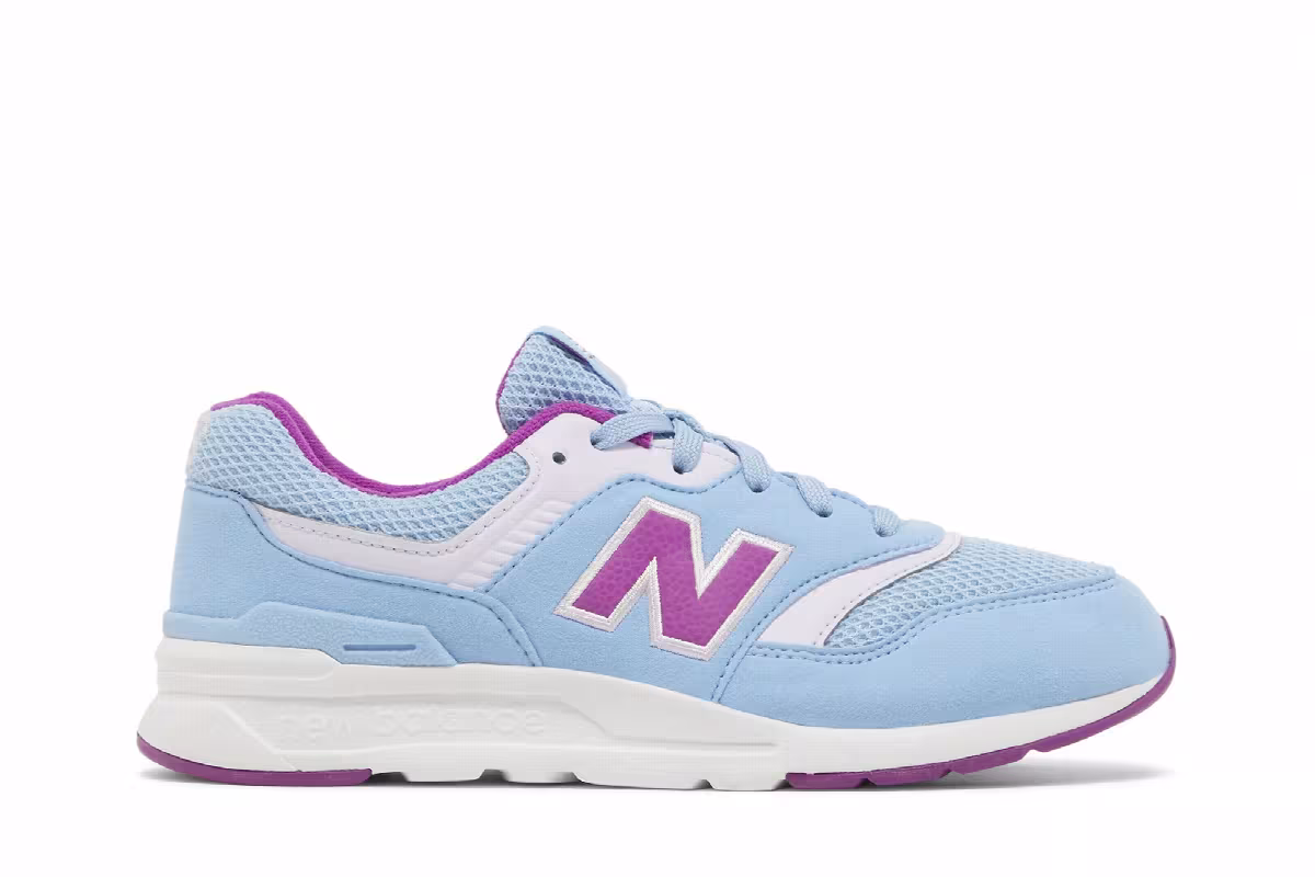 New Balance 997H Big Kid Wide Blue Purple Punch, view 2