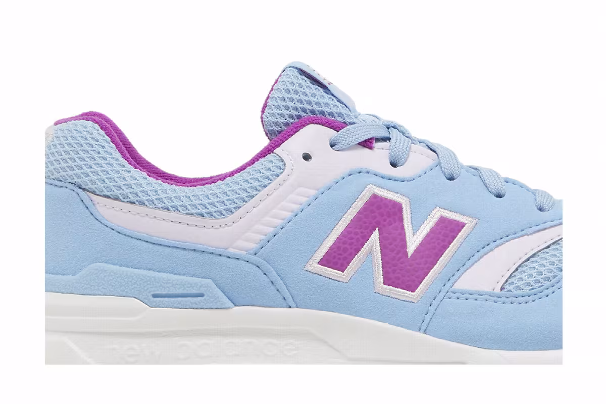 New Balance 997H Big Kid Wide Blue Purple Punch, view 3