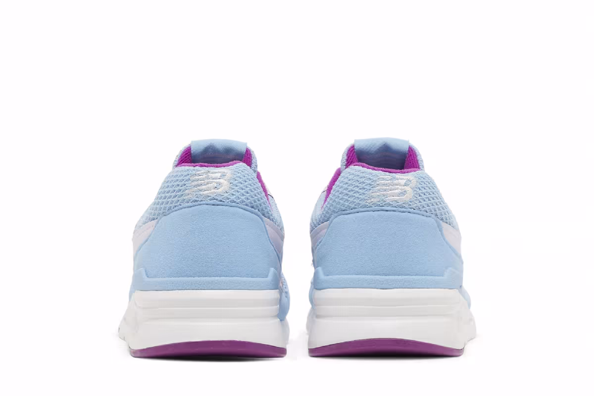 New Balance 997H Big Kid Wide Blue Purple Punch, view 7