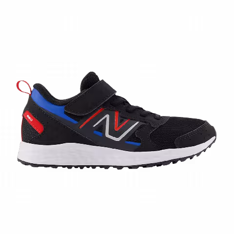 New Balance Fresh Foam 650 Bungee Lace Top Strap Big Kid Wide 'Black Team Red'