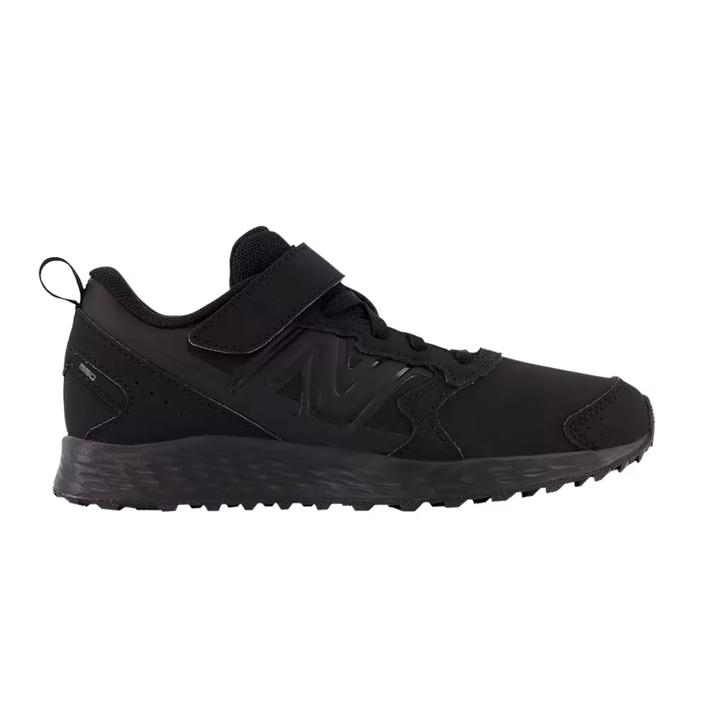 New Balance Fresh Foam 650v1 Bungee Lace Top Strap Big Kid Wide Triple Black