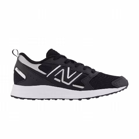 New Balance Fresh Foam 650v1 Big Kid Wide 'Black Metallic Silver'