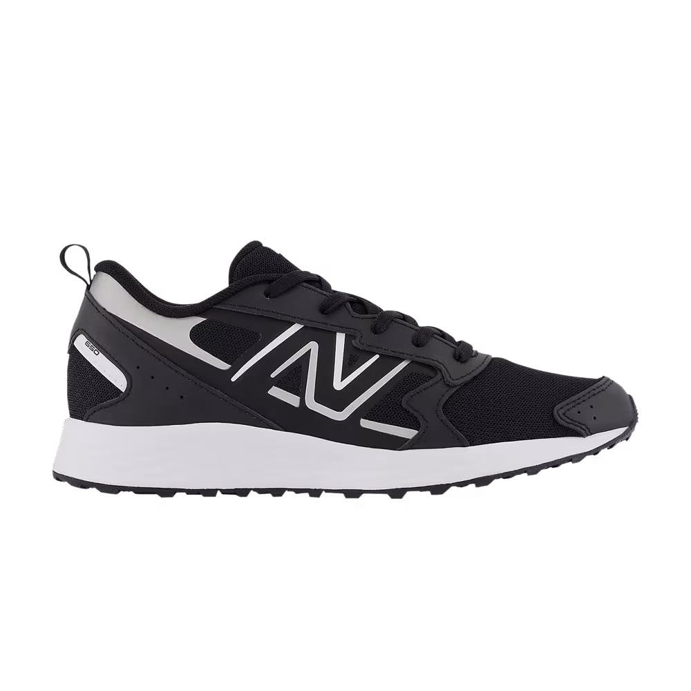 New Balance Fresh Foam 650v1 Big Kid Wide Black Metallic Silver