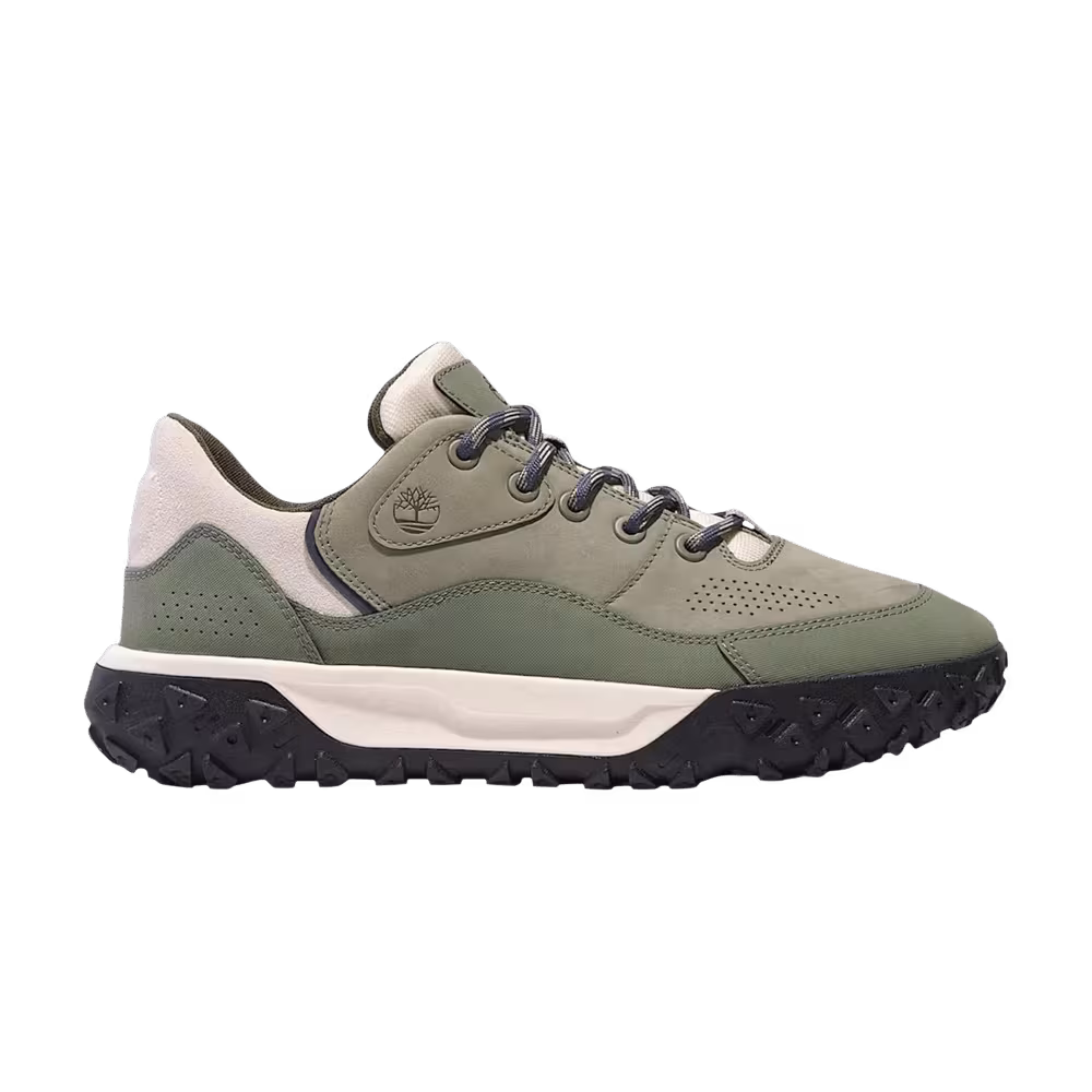 Timberland Greenstride Motion 6 Low Lace Hiking Boot Dark Green Nubuck