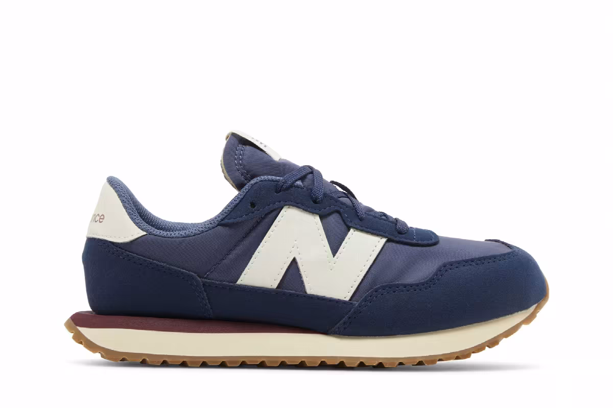 New Balance 237 Big Kid Wide Navy Turtledove, view 2