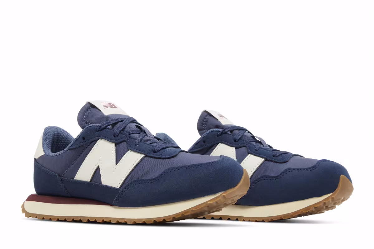 New Balance 237 Big Kid Wide Navy Turtledove, view 9