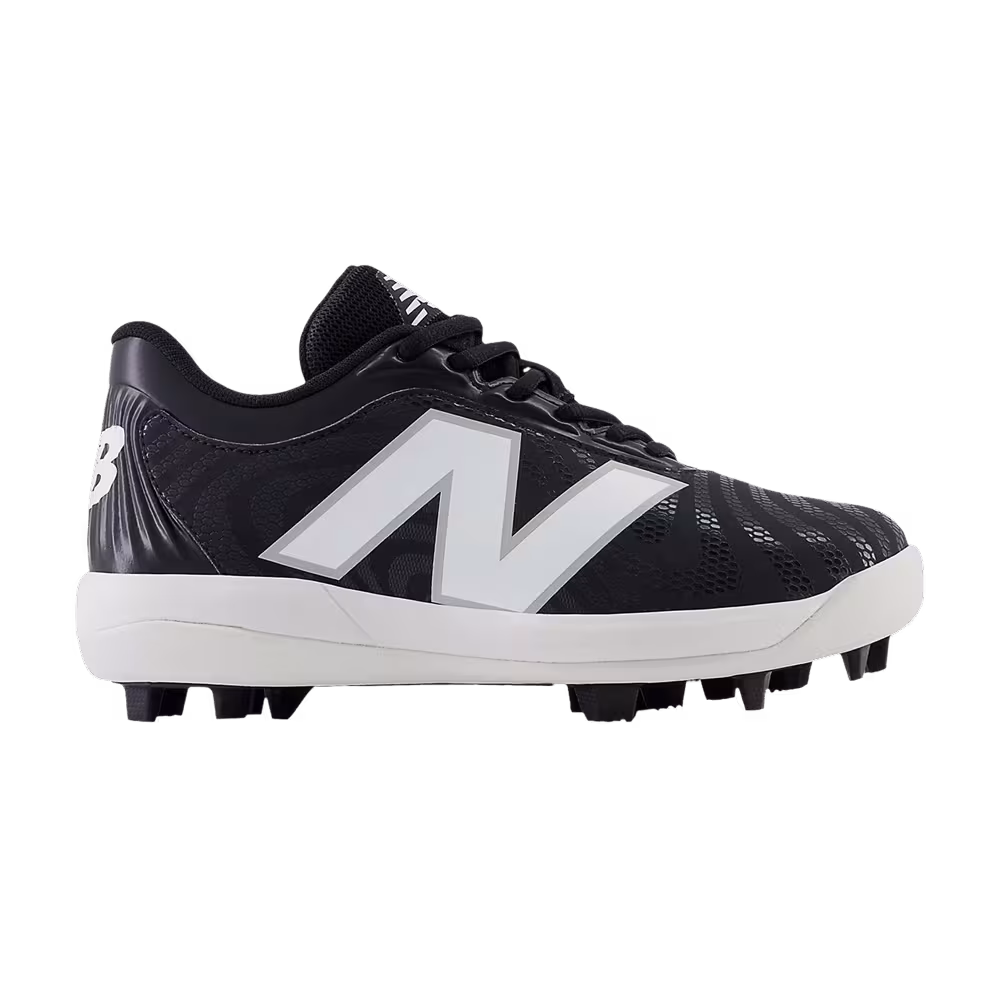 New Balance 4040v7 Big Kid Wide Rubber Molded Black Optic White