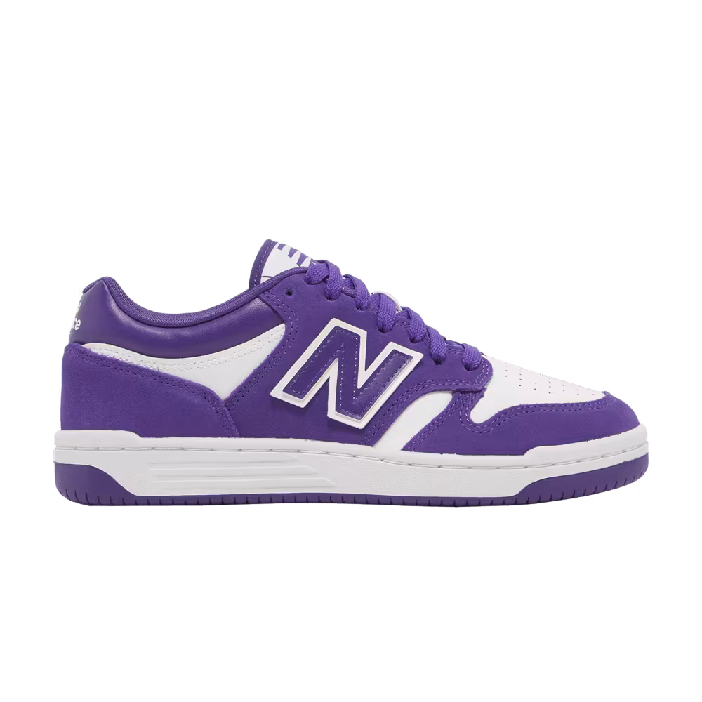 New Balance 480 Big Kid Prism Purple White