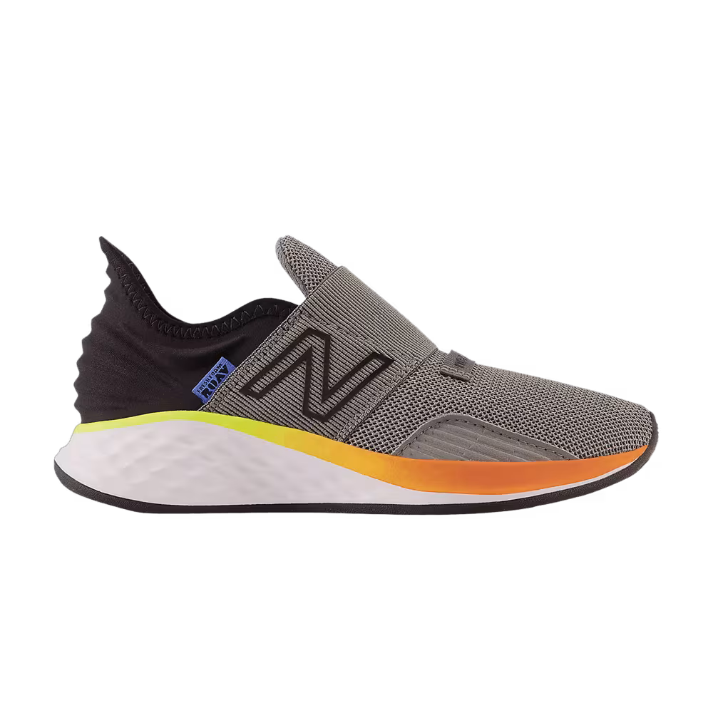 New Balance Fresh Foam Roav Slip-On Little Kid Wide Harbor Grey Pineapple