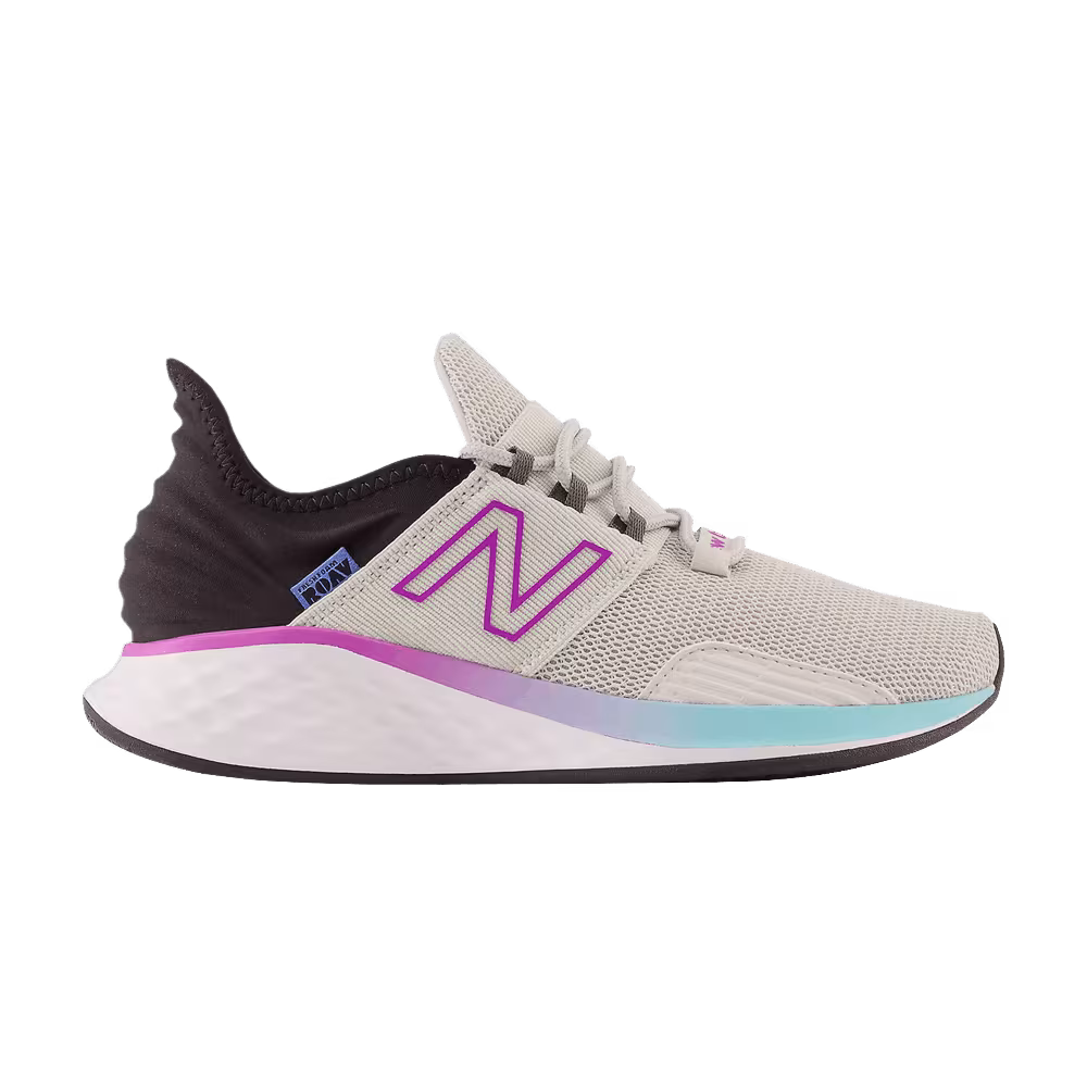 New Balance Women's Fresh Foam Roav Wide Grey Matter Cosmic Rose