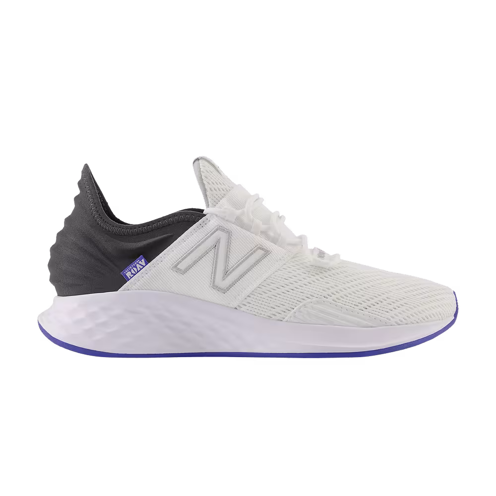 New Balance Fresh Foam Roav 2E Wide White Black Blue