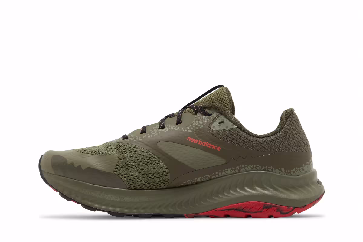 New Balance DynaSoft Nitrel v5 4E Wide Dark Olivine Neo Flame, view 4