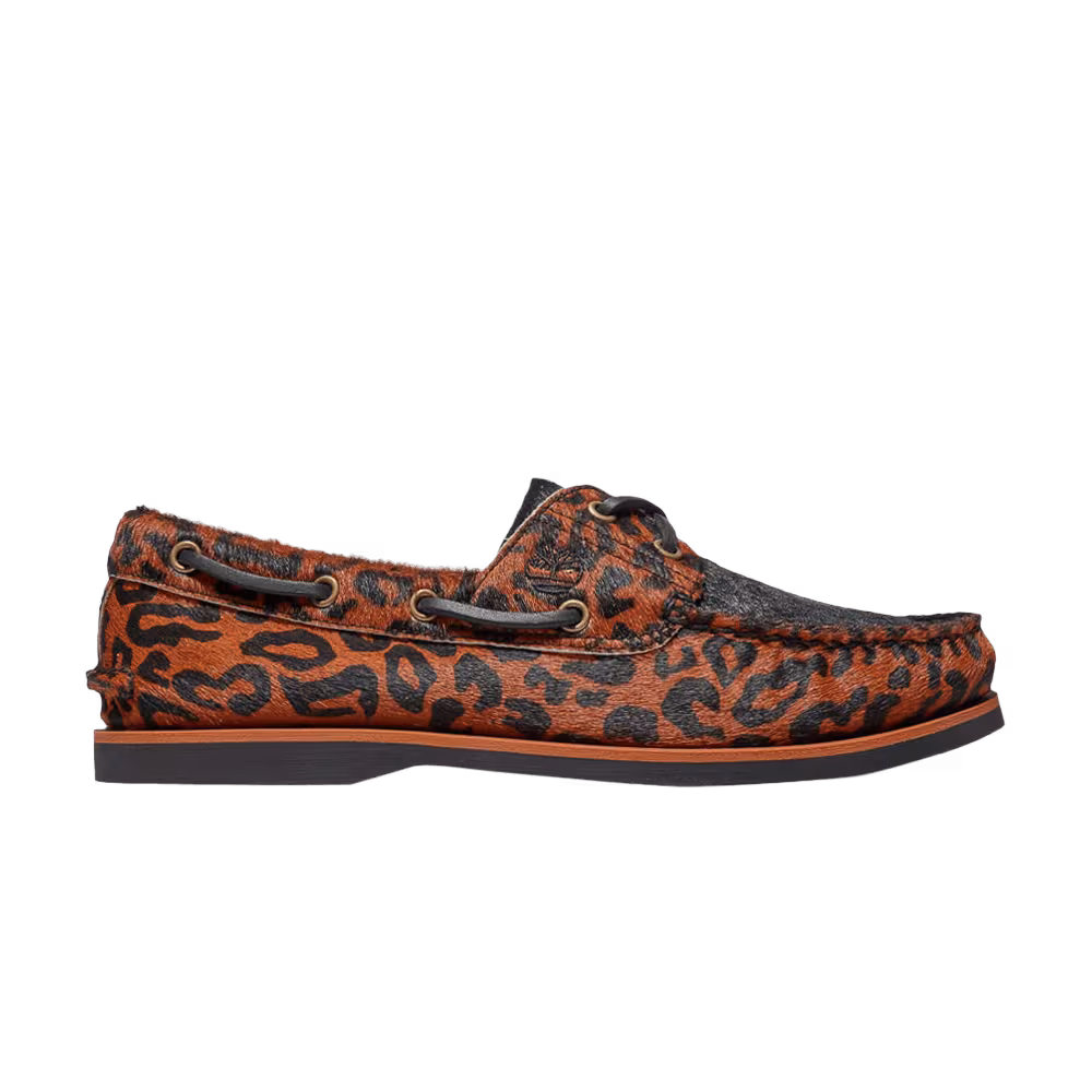 Wacko Maria x Timberland Classic Boat 2 Eye Leopard
