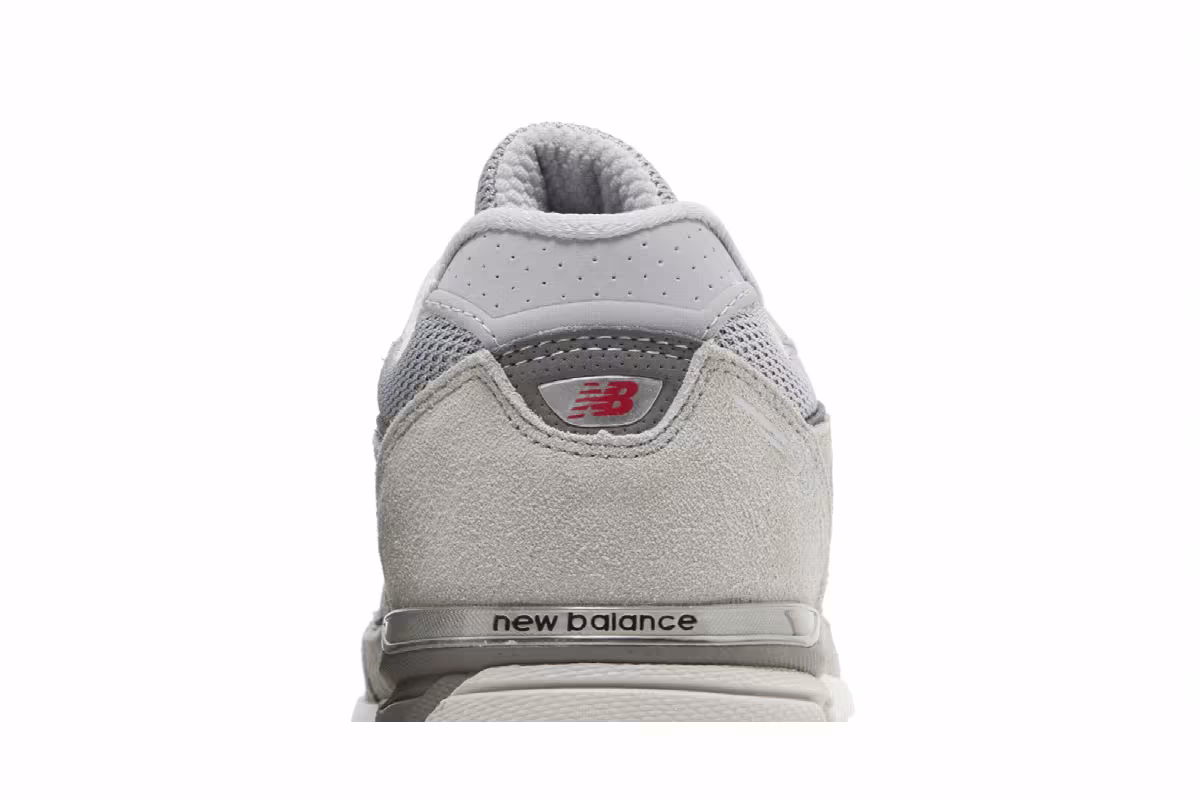 New Balance 990v4 Big Kid Wide Kool Grey Silver Filigree, view 8