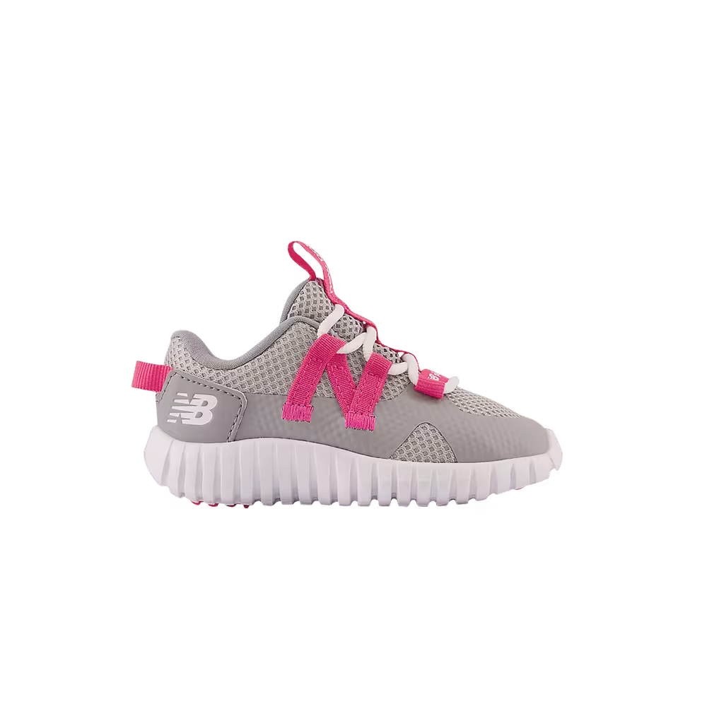 New Balance Playgruv v2 Bungee Toddler Wide Grey Hi-Pink