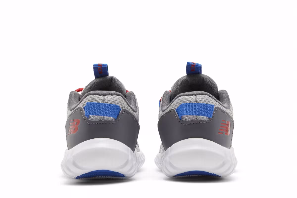New Balance Playgruv v2 Bungee Toddler Grey True Red, view 7