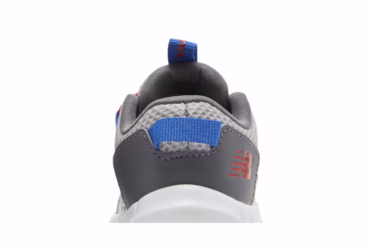 New Balance Playgruv v2 Bungee Toddler Grey True Red, view 8