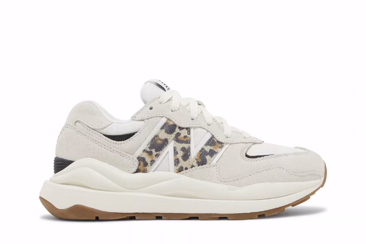 New Balance Women's 57/40 Sea Salt Leopard, view 2