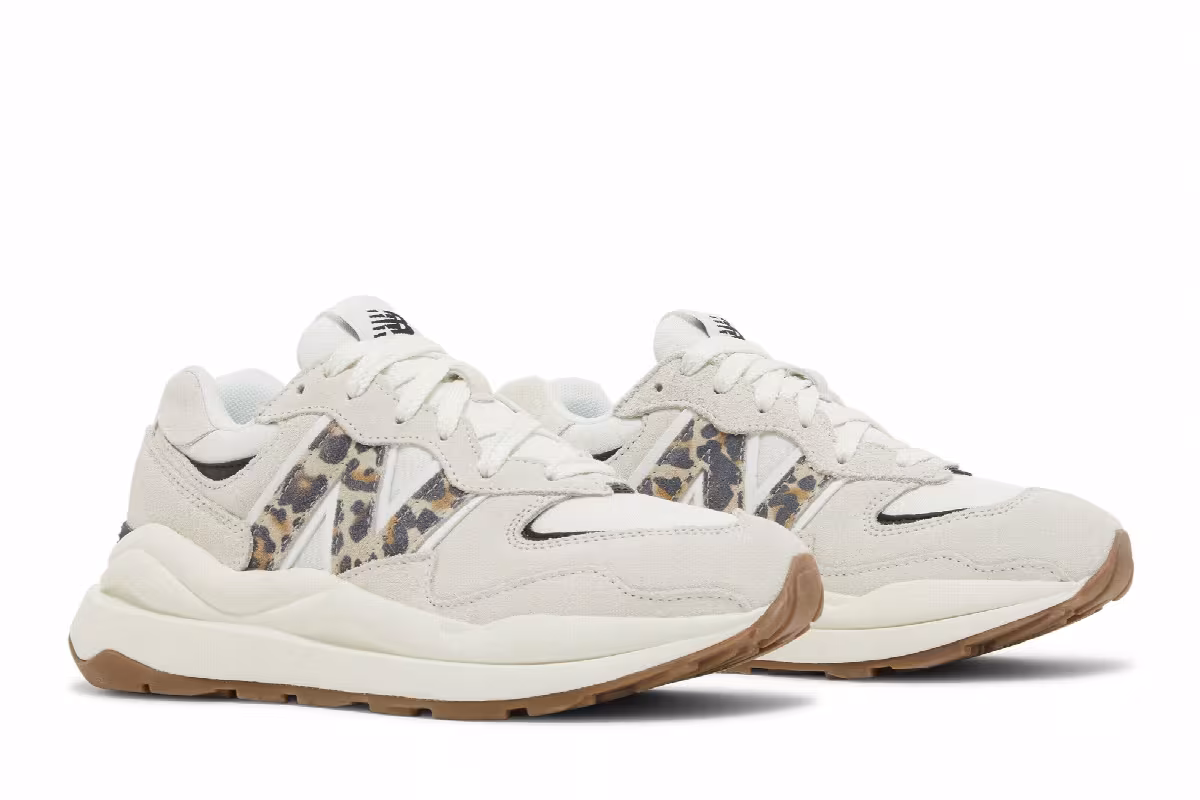 New Balance Women's 57/40 Sea Salt Leopard, view 9