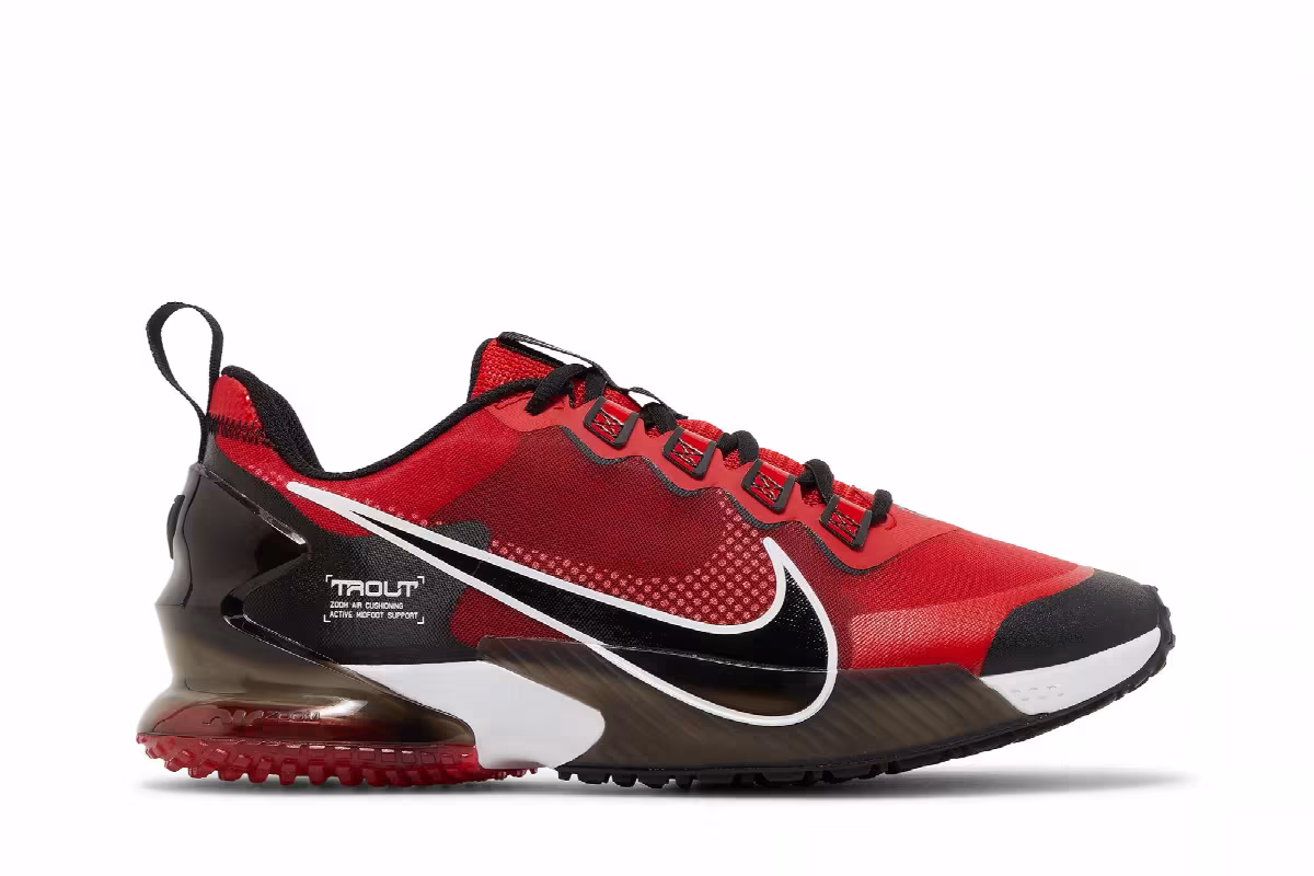 Nike Force Zoom Trout LTD TF University Red, view 2