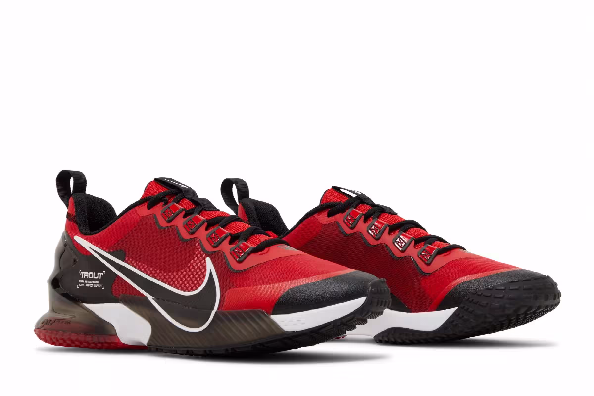 Nike Force Zoom Trout LTD TF University Red, view 9