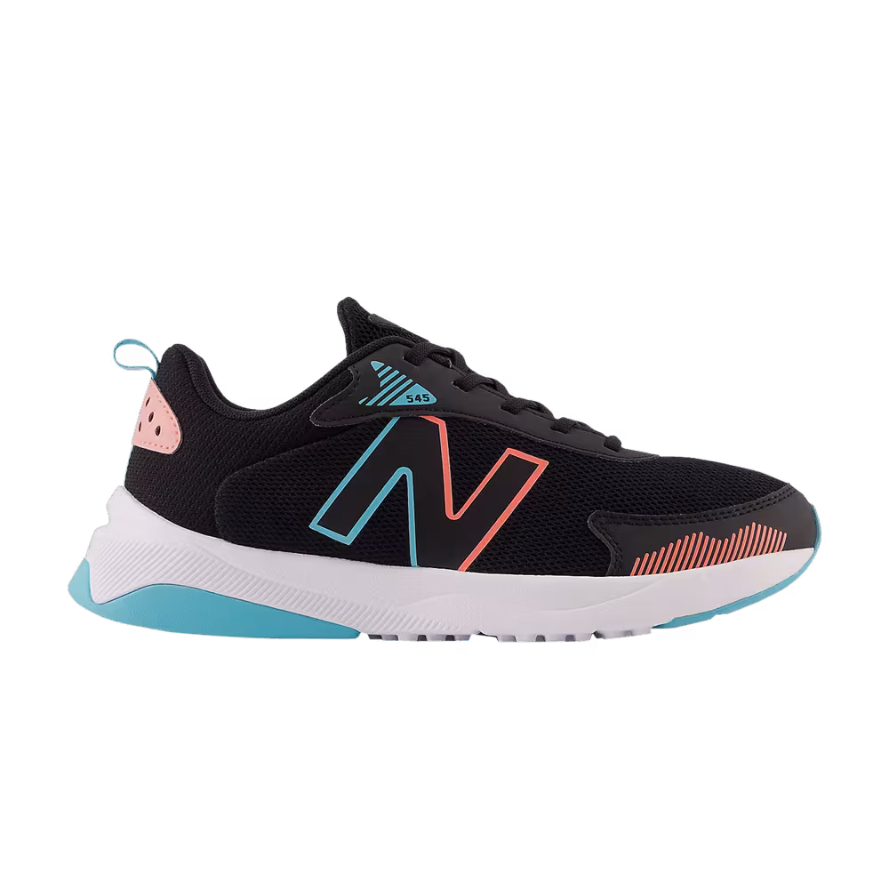 New Balance Dynasoft 545 Big Kid Wide Black Grapefruit