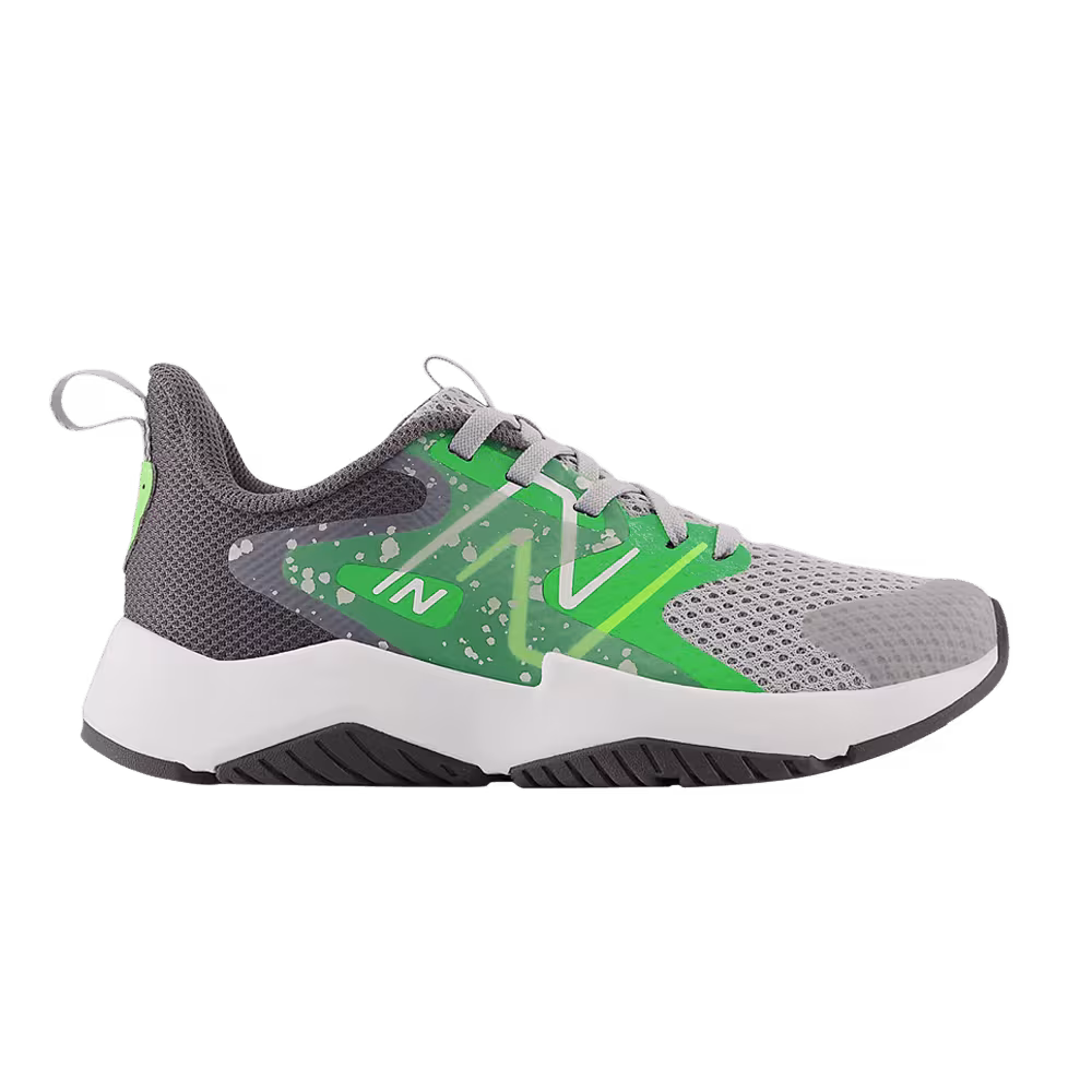 New Balance Rave Run v2 Big Kid Raincloud Pixel Green