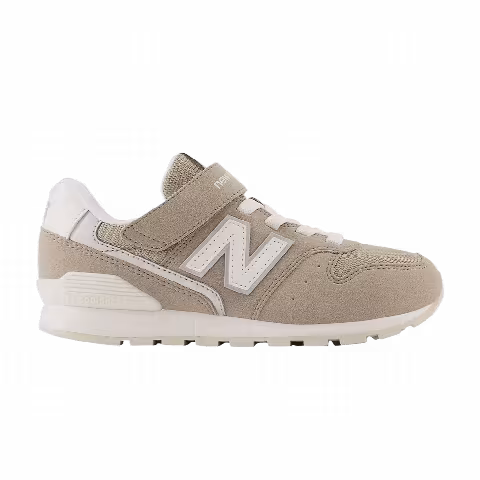 New Balance 996 Bungee Lace Top Strap Big Kid Wide 'Aluminum Grey'