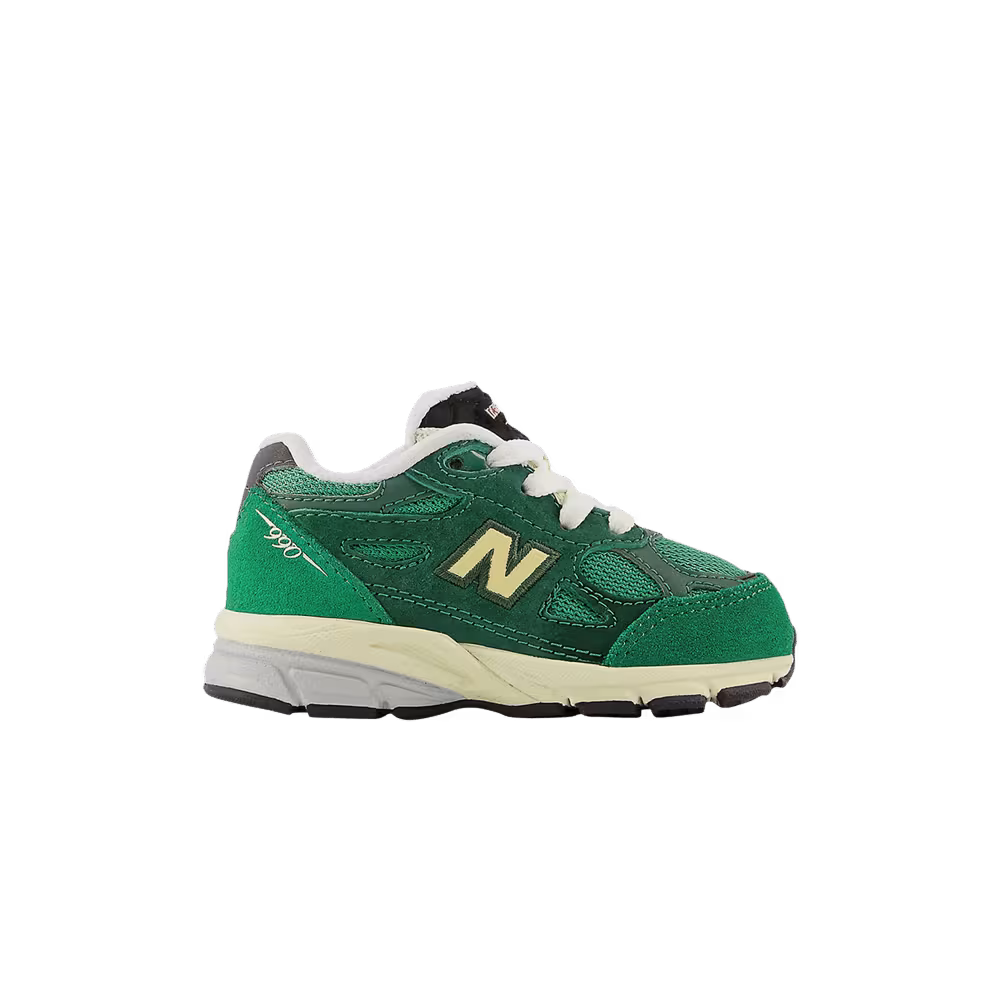 New Balance 990v3 Toddler Green Gold