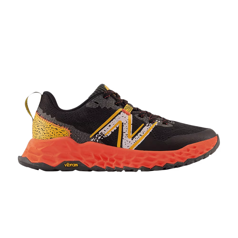 New Balance Fresh Foam Hierro v7 Big Kid Wide Black Hot Marigold