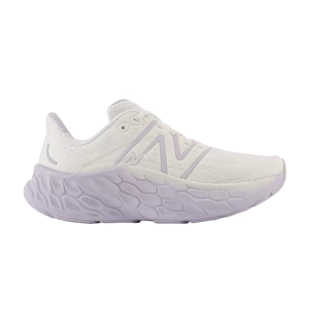 New Balance Women's Fresh Foam X More v4 Wide Sea Salt Grey Violet