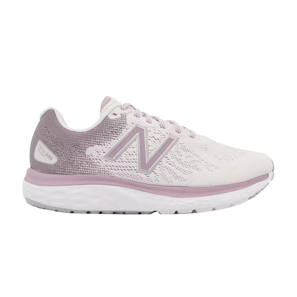 New Balance Women's Fresh Foam 680v7 Wide Sea Salt Violet Shadow