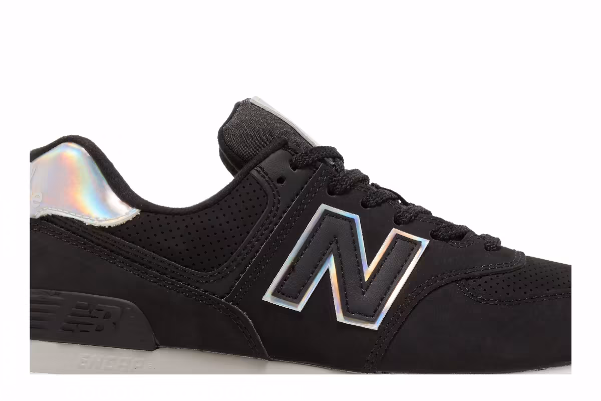 New Balance Women's 574 Black Rain Cloud, view 3