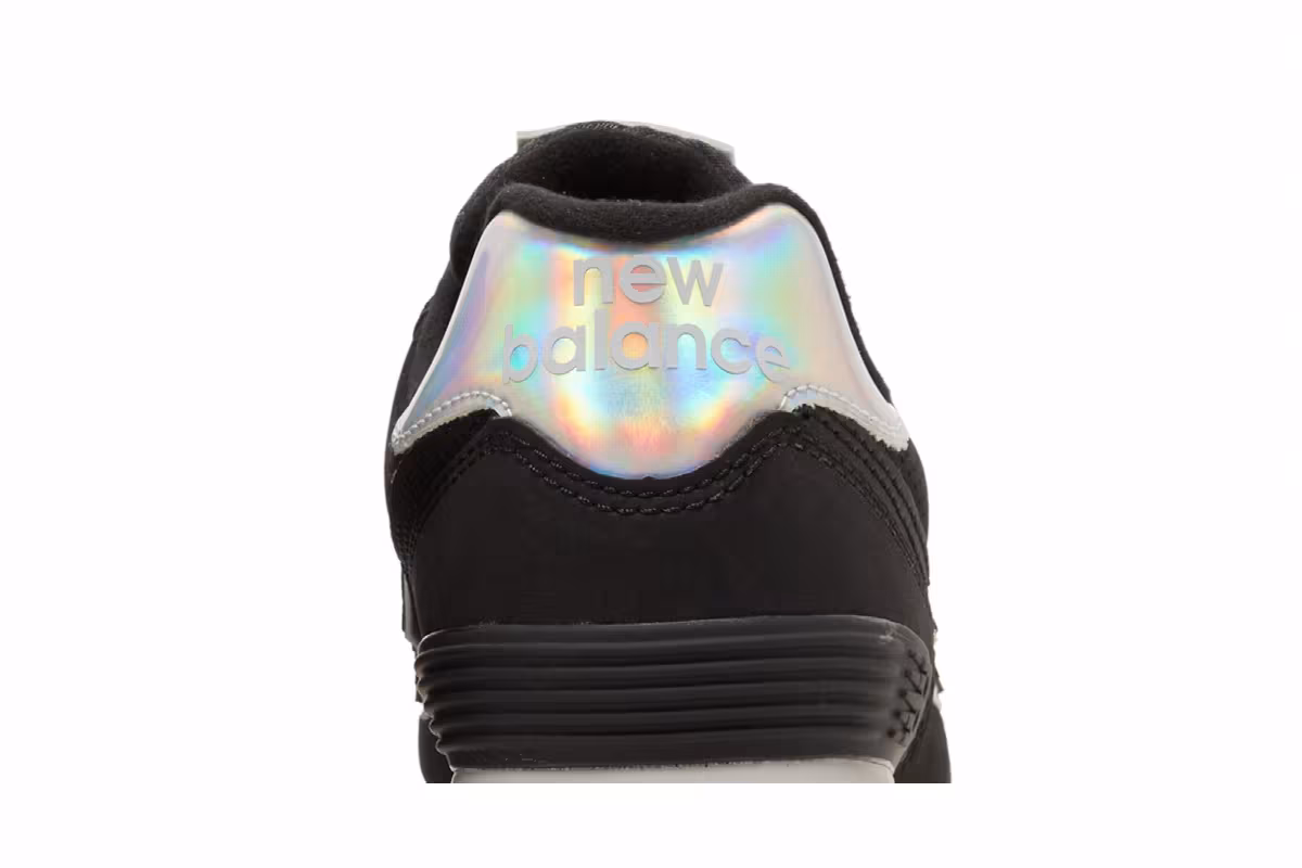 New Balance Women's 574 Black Rain Cloud, view 8