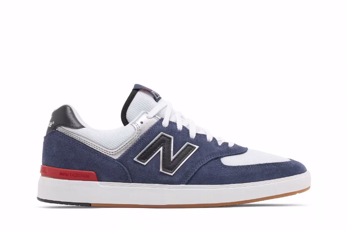 New Balance 574 Court Navy Gum, view 2