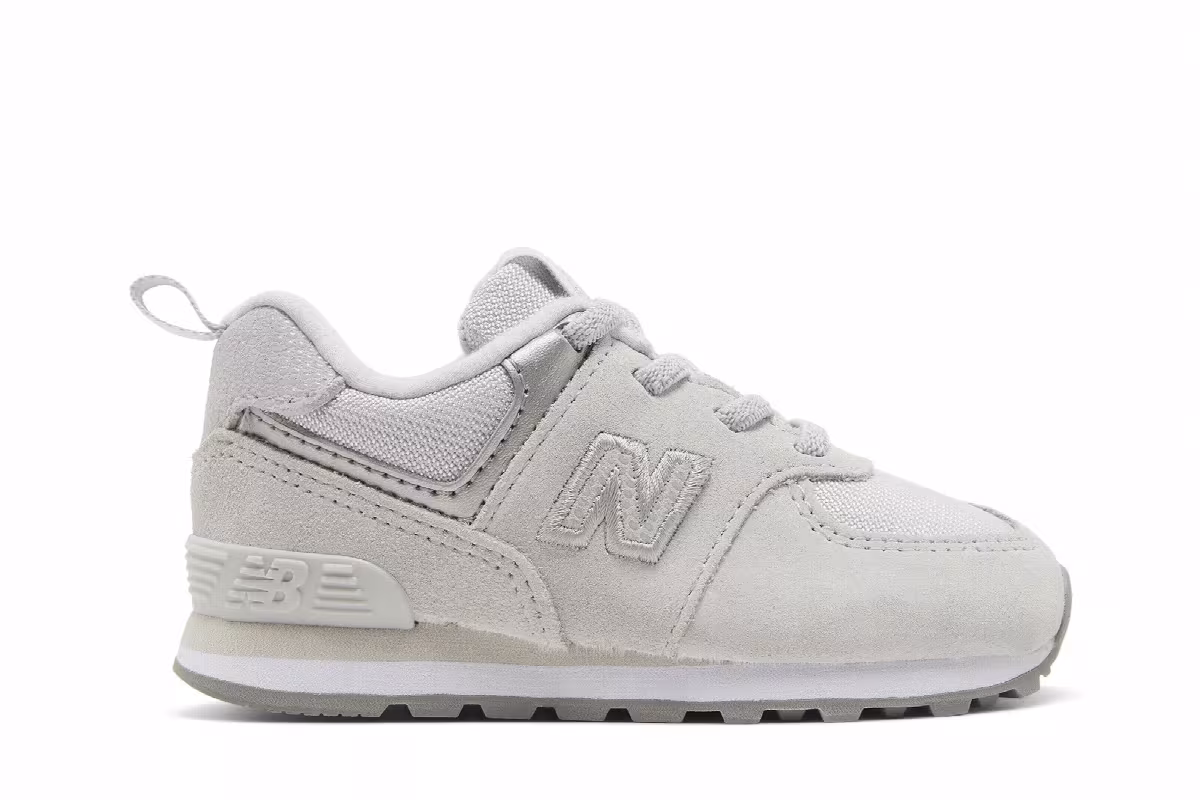 New Balance 574 Bungee Lace Toddler Wide Summer Fog, view 2
