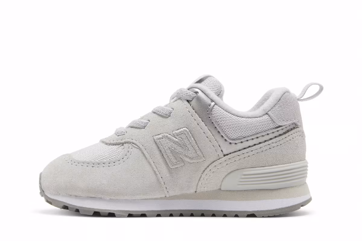 New Balance 574 Bungee Lace Toddler Wide Summer Fog, view 4
