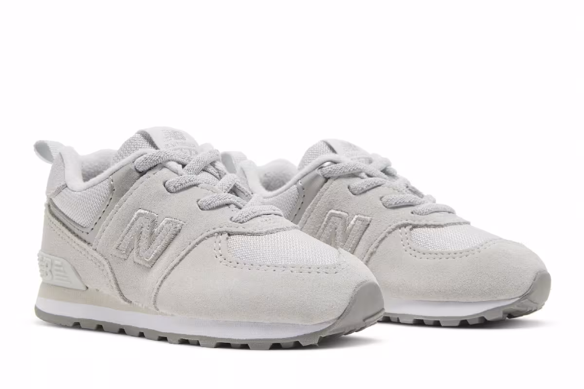 New Balance 574 Bungee Lace Toddler Wide Summer Fog, view 9