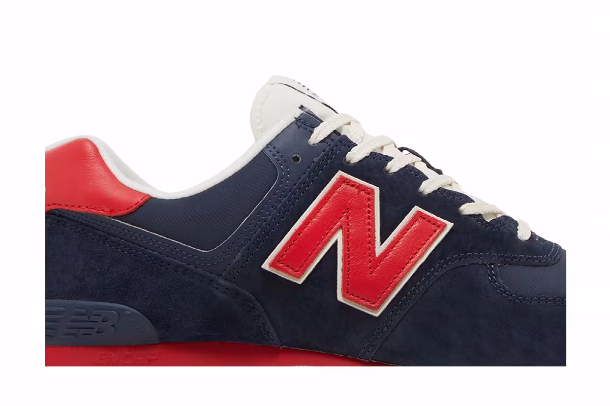 New Balance 574 Navy Red, view 3