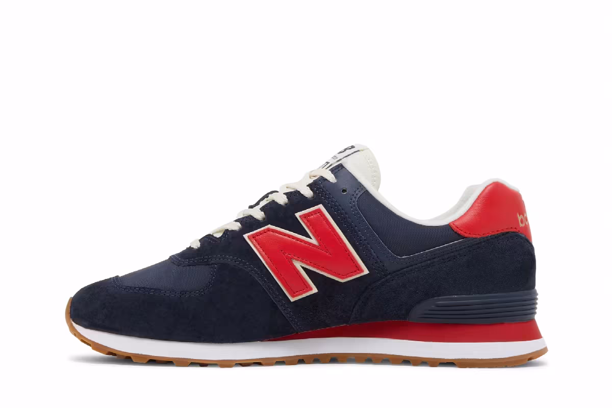 New Balance 574 Navy Red, view 4