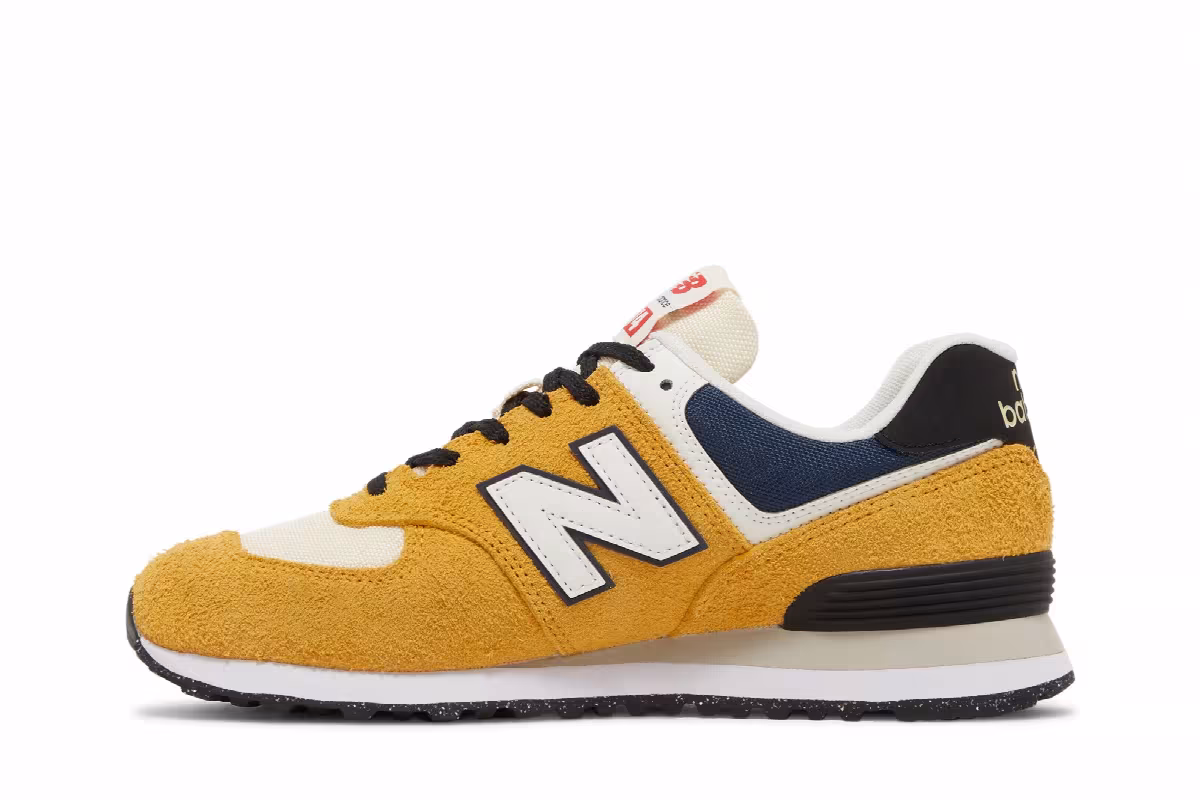 New Balance 574 Yellow Grey, view 4