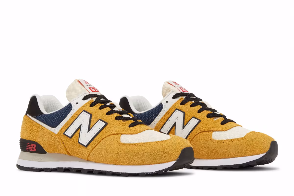 New Balance 574 Yellow Grey, view 9