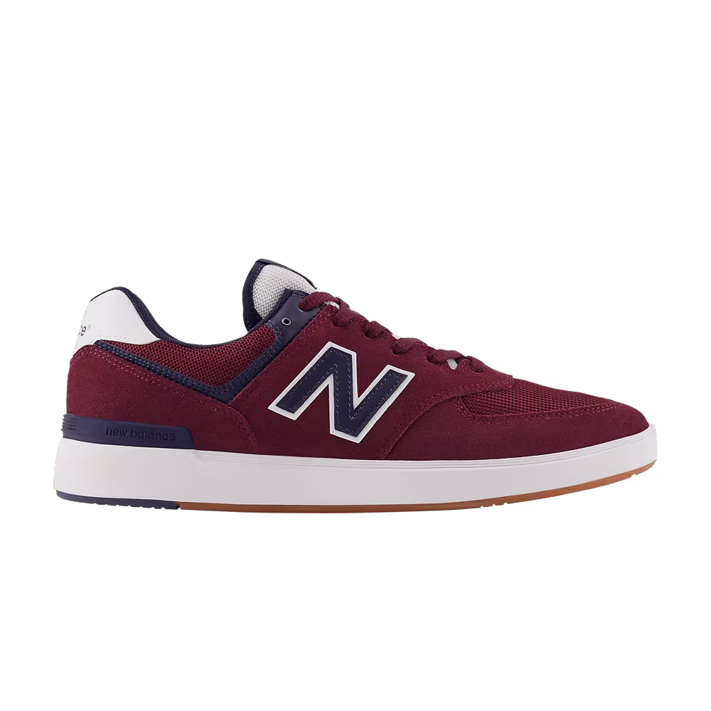 New Balance Women's 574 Court Burgundy Navy