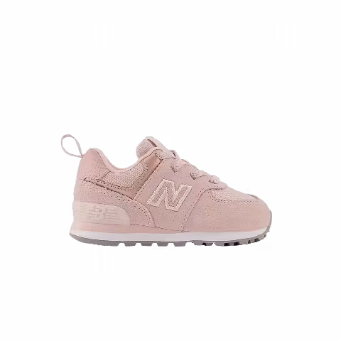 New Balance 574 Bungee Lace Toddler Wide 'Pink Haze White'